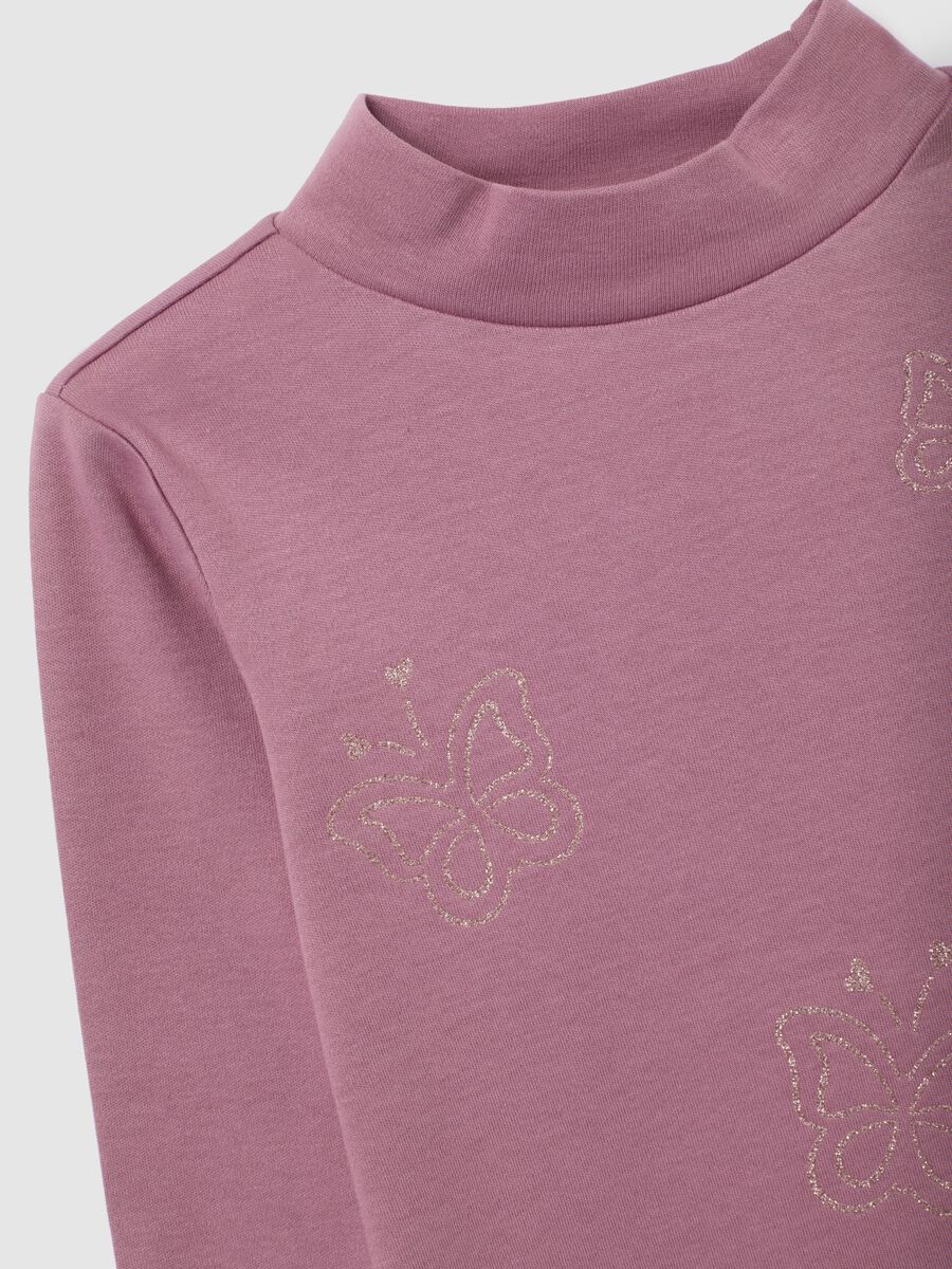 Girls' pure cotton pink regular fit top_2