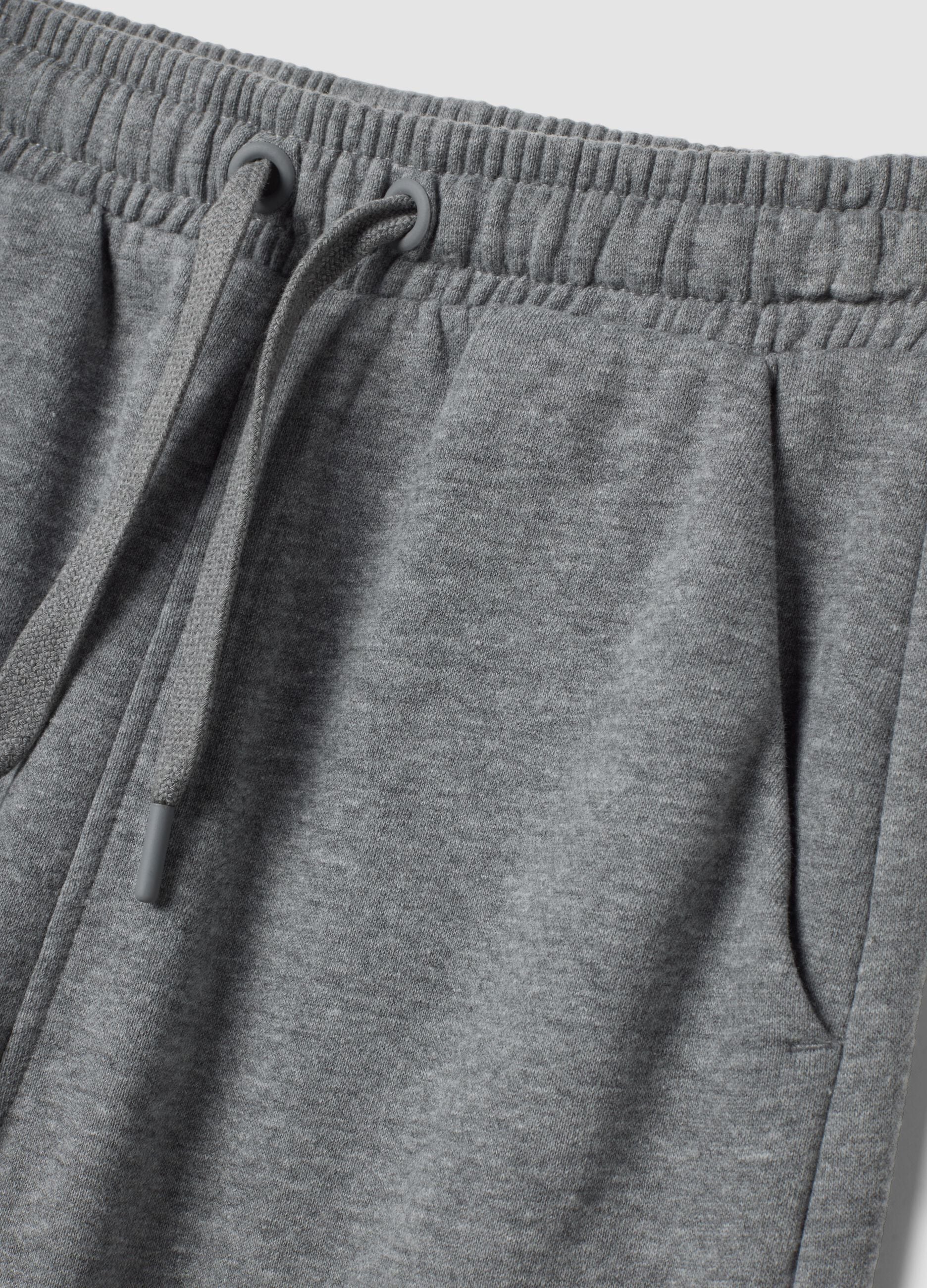 Grey organic cotton joggers, regular fit