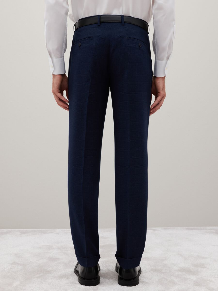 Blue Slim Fit Trousers_3