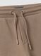 Pantaloni jogger beige in cotone organico_3