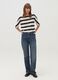 Striped T-shirt with elbow-length sleeves_1
