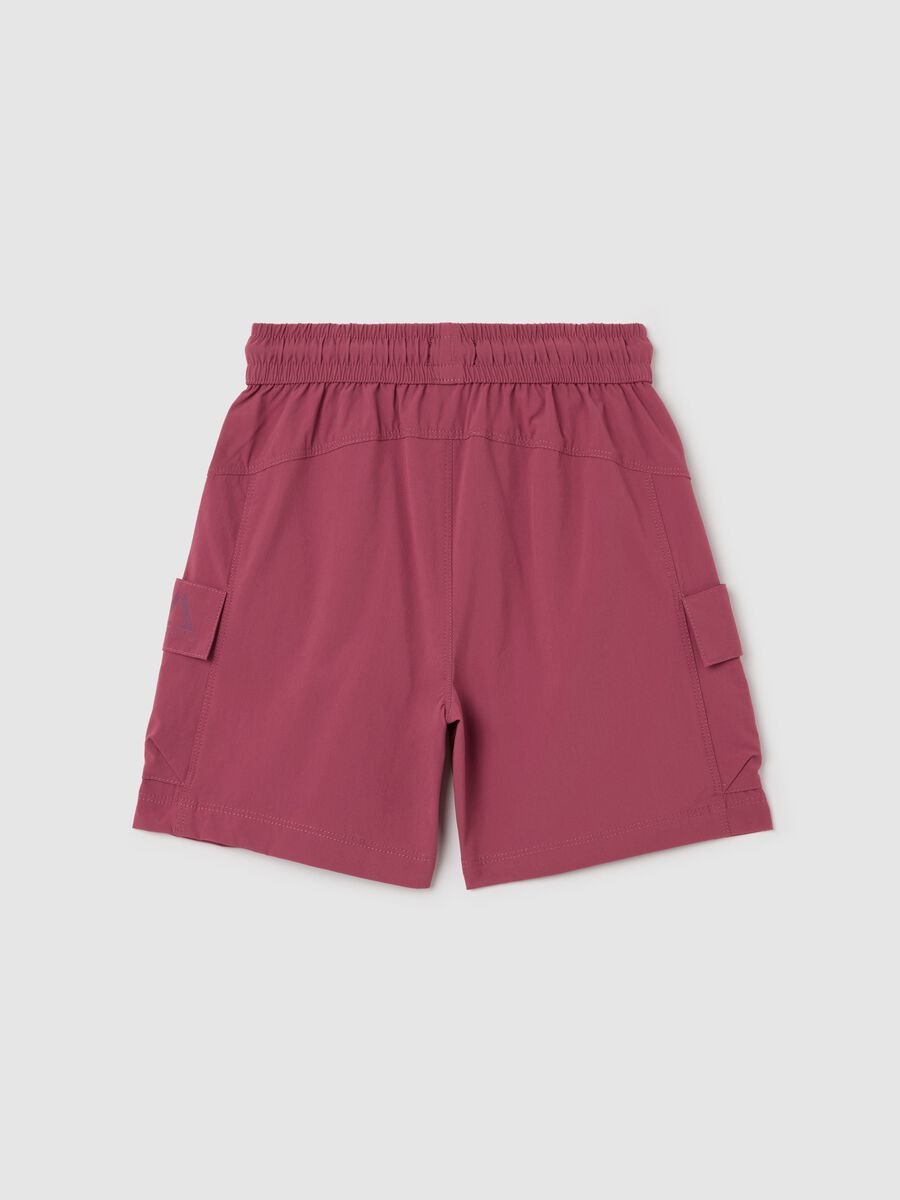 ALTAVIA WITH DEBORAH COMPAGNONI pink sports cargo shorts_5