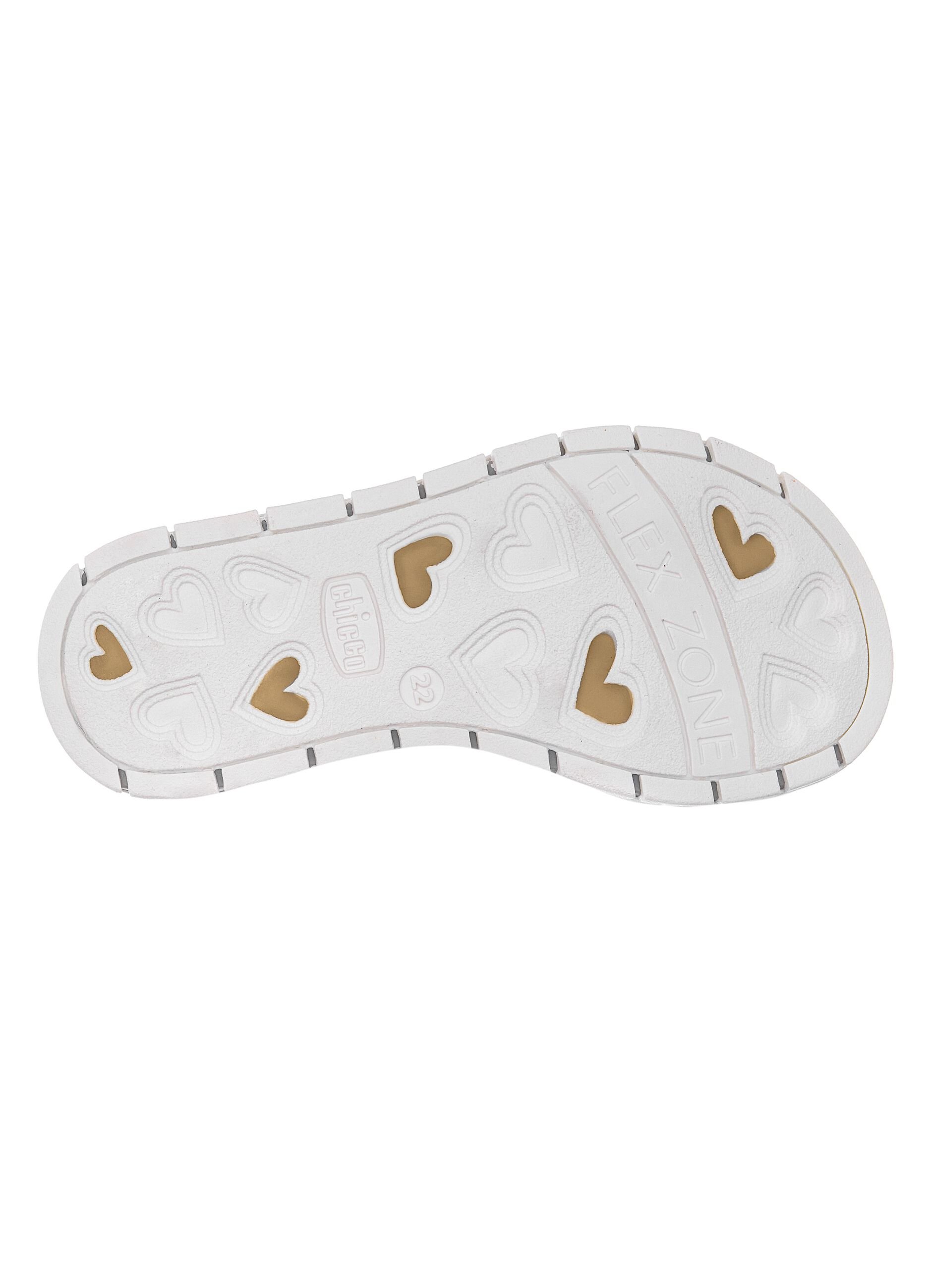 Girls' multicolour sandals with hook-and-loop fastening