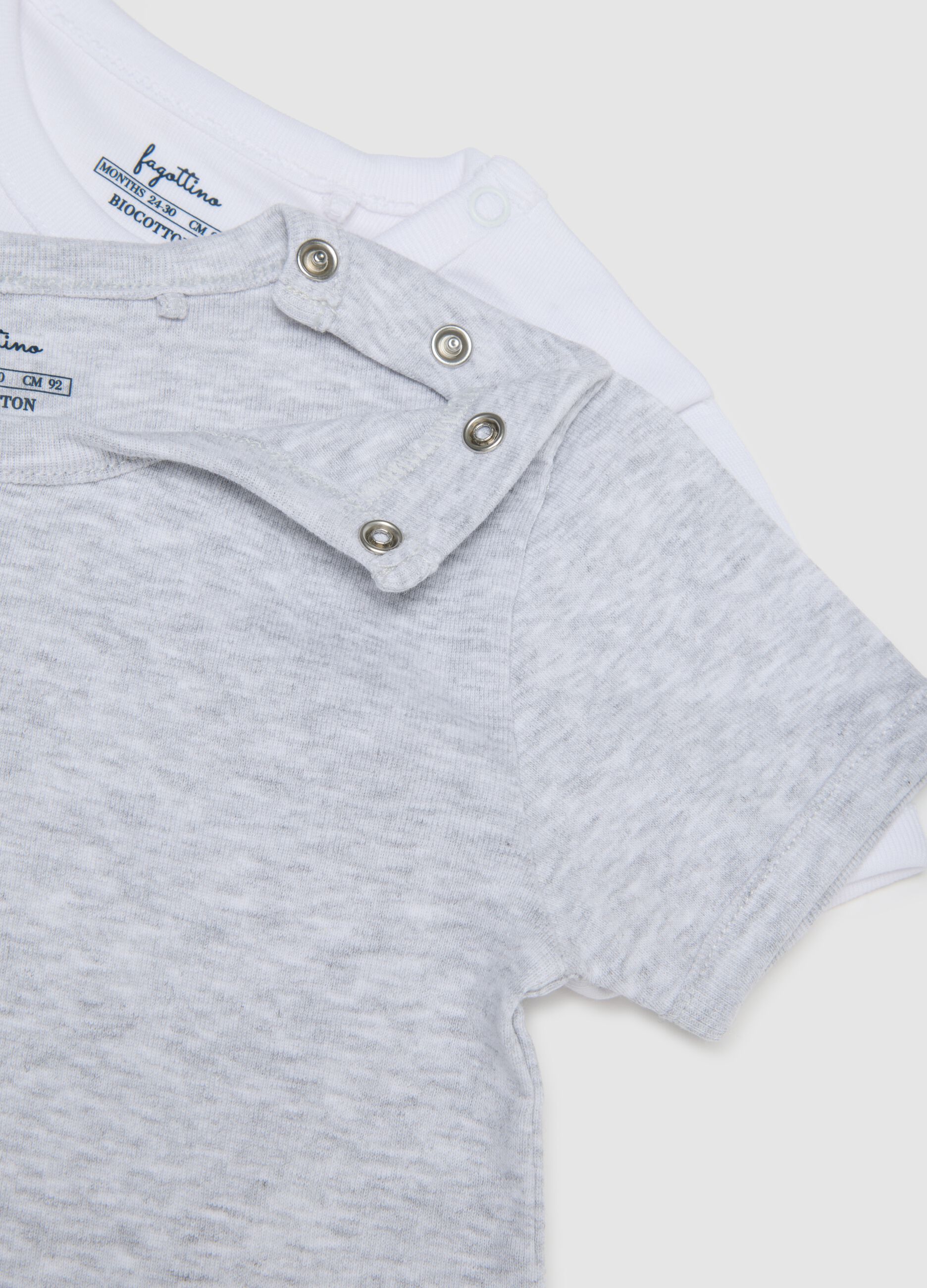 Tripack di t-shirt da neonato in puro cotone multicolor regular fit