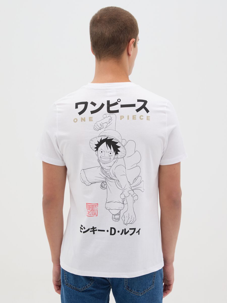 Men's white pure cotton regular fit T-shirt_3