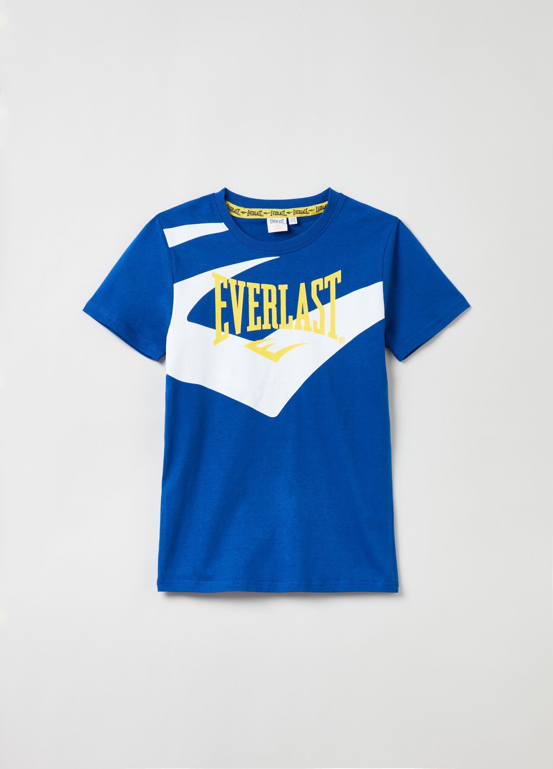 T-shirt in cotone con stampa logo_0
