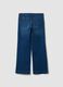 Blue denim bootcut jeans in stretch cotton and viscose_1