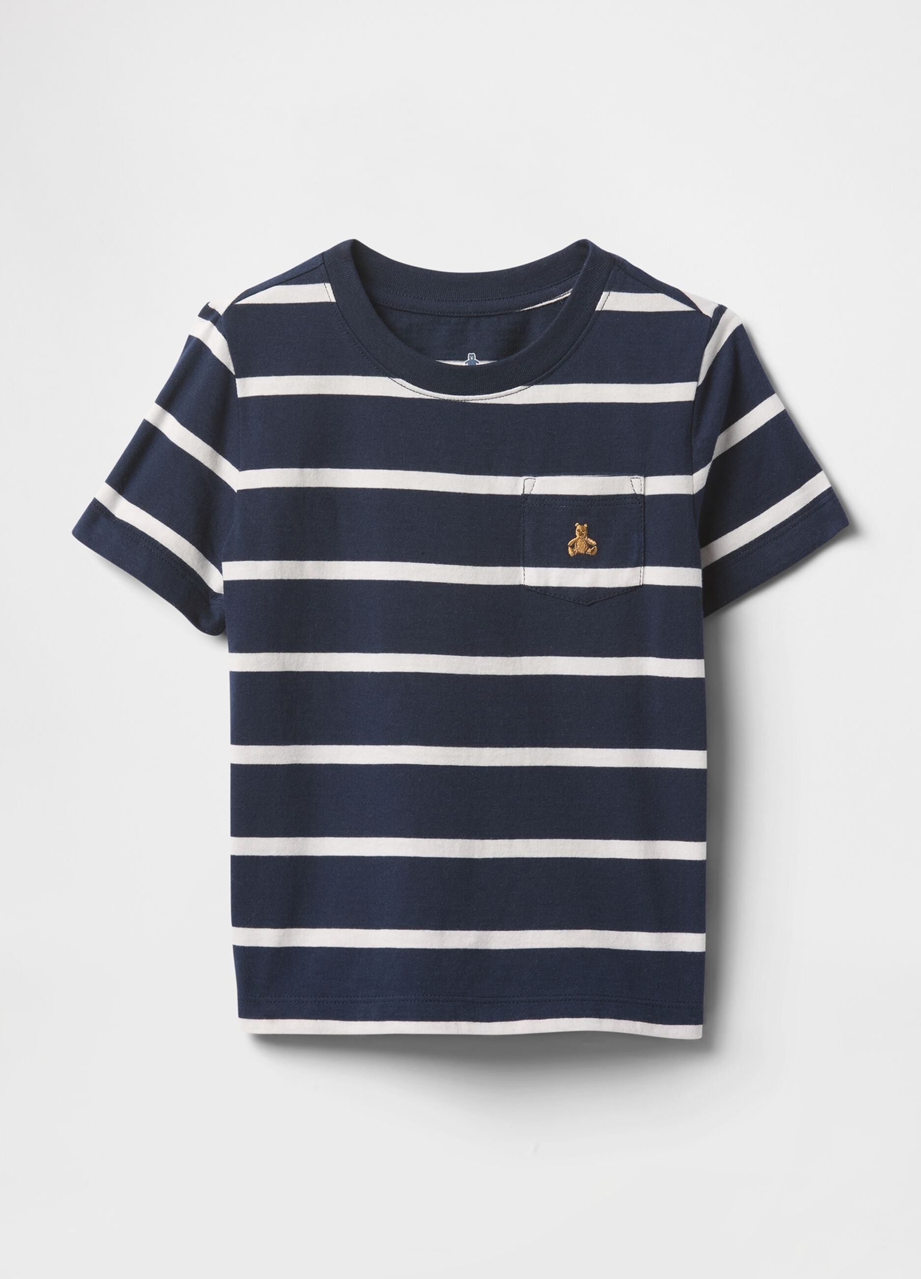 Blue and White Striped T-shirt