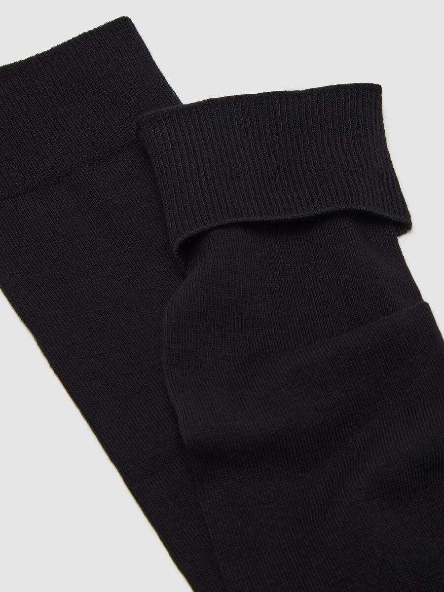 Set bipack calze lunghe in cotone elasticizzato nere_2