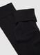 Black bi-pack long cotton stretch socks_2