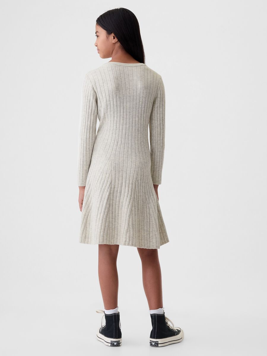 Flat rib knit dress_1