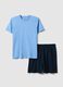 Short multicolour pyjamas in pure cotton regular fit_4