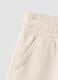 Beige pure cotton joggers_3