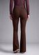 Brown flared leggings in breathable stretch fabric ALTAVIA STUDIO_4