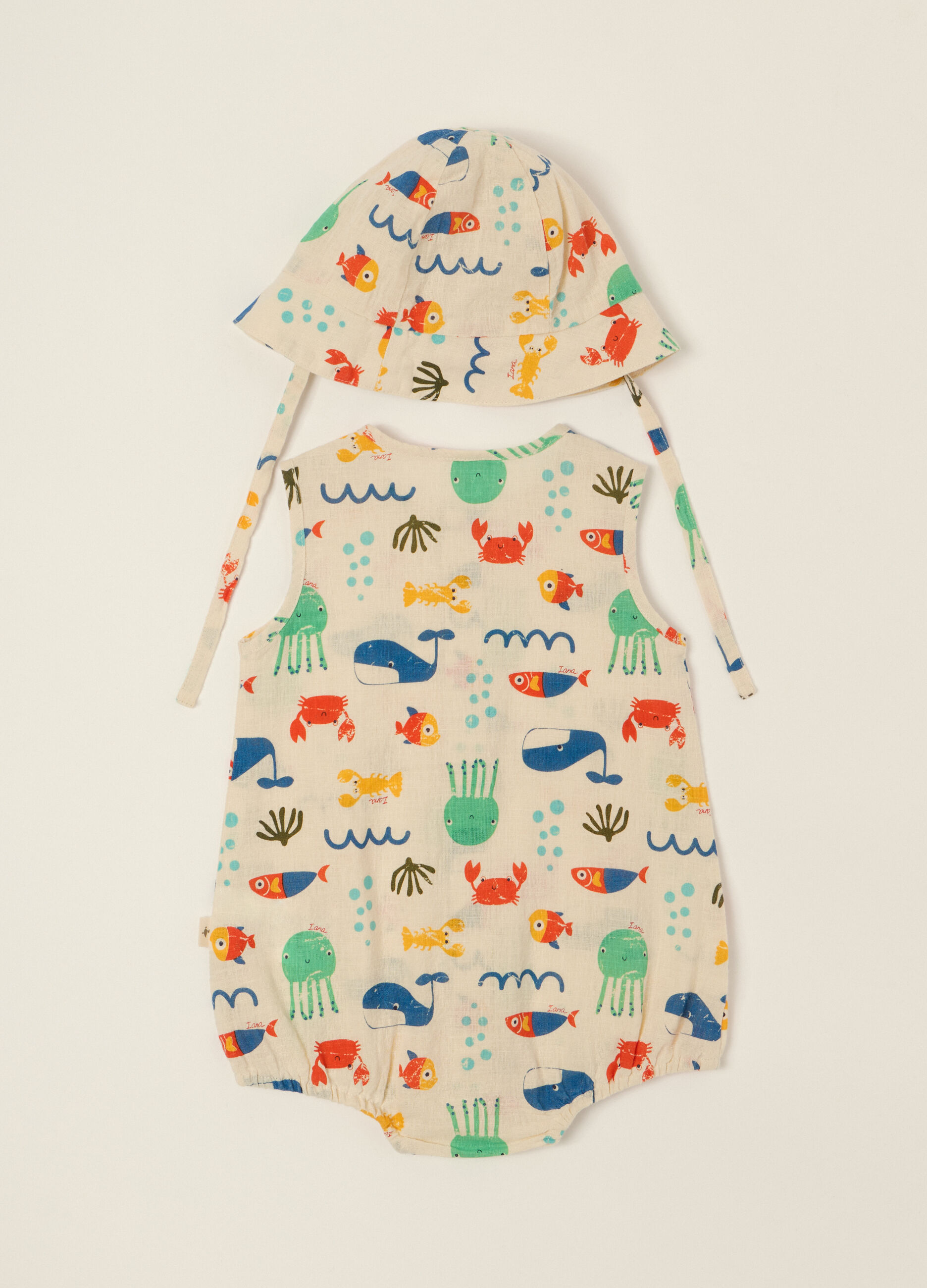 IANA pure cotton baby sleepsuit