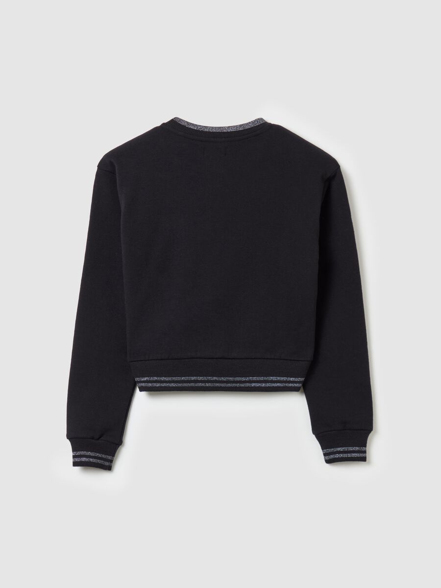 Cropped sweatshirt with "Cortina Sky Club" print_4