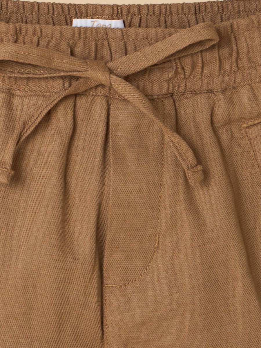 Linen blend shorts_1