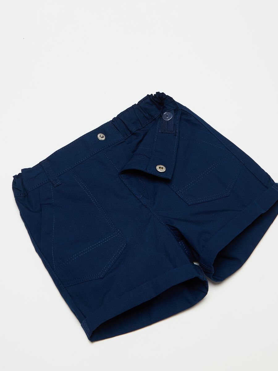 Poplin shorts with pockets_1