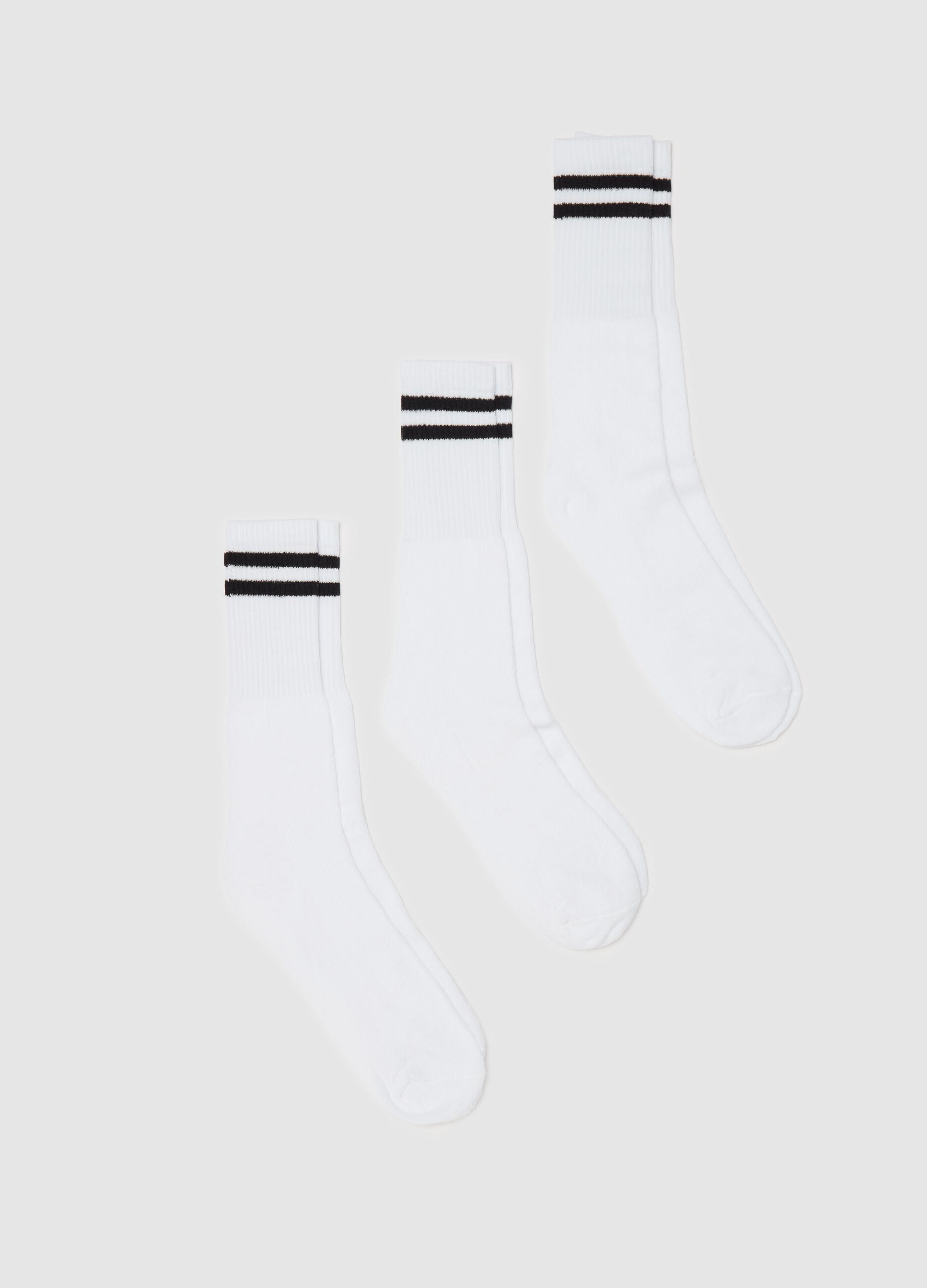 Three-pair pack midi tennis socks