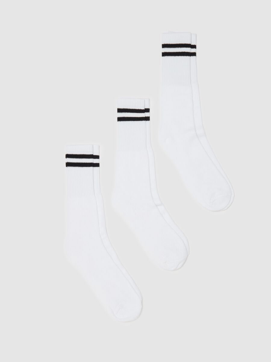 Three-pair pack midi tennis socks_0