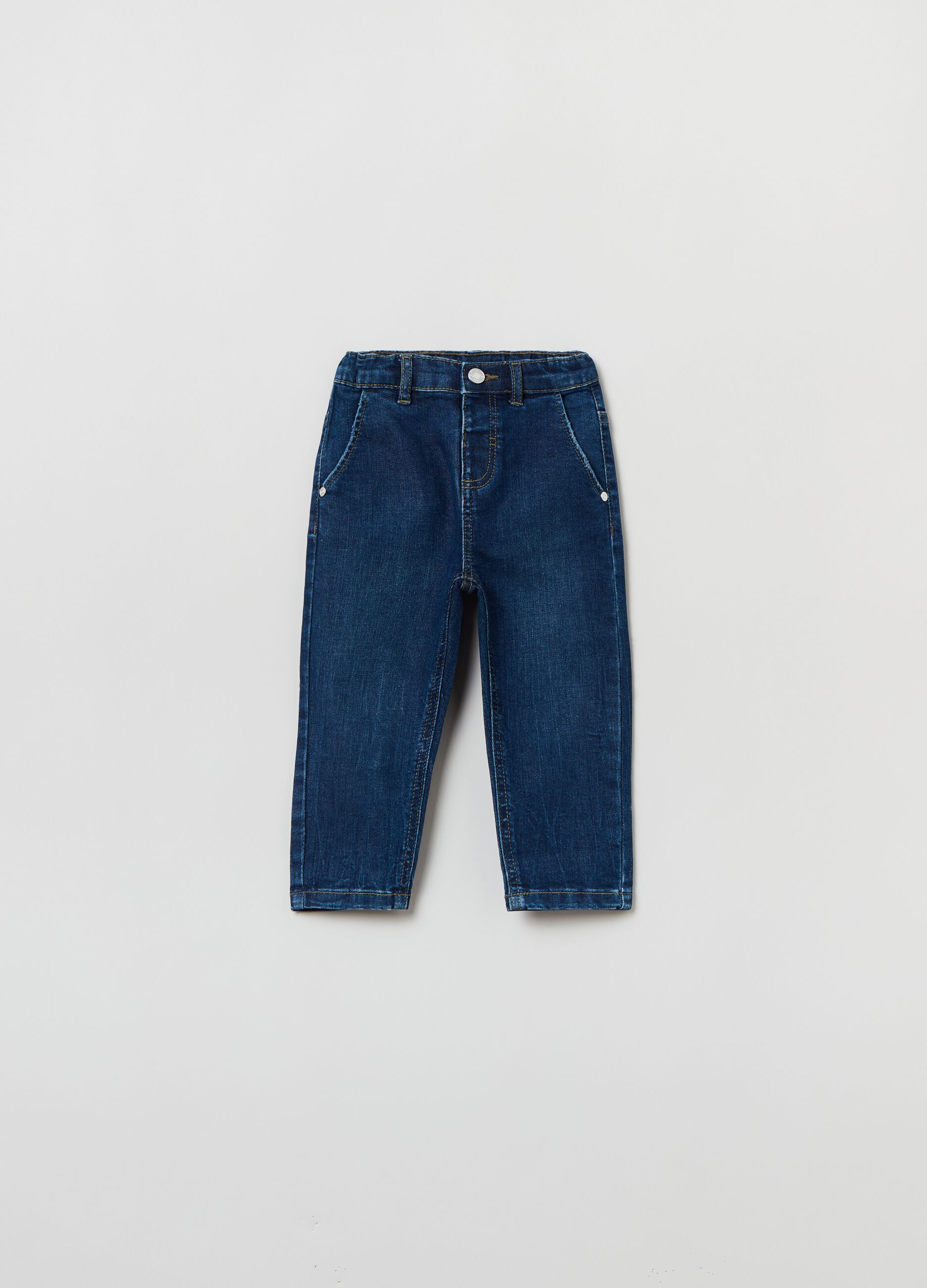 Jeans stretch con tasche _0