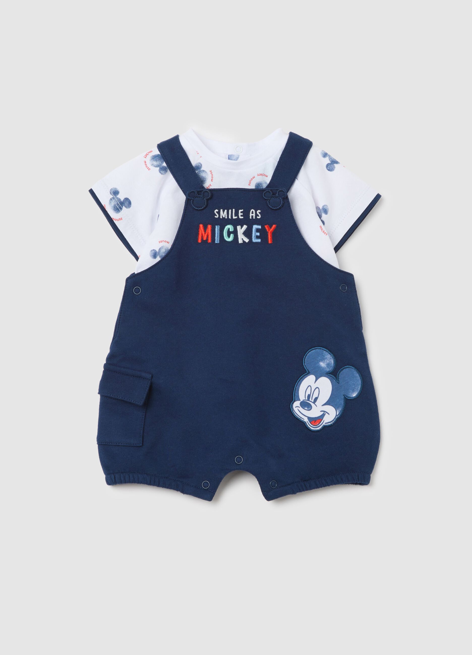 Disney set with Mickey Mouse in organic cotton