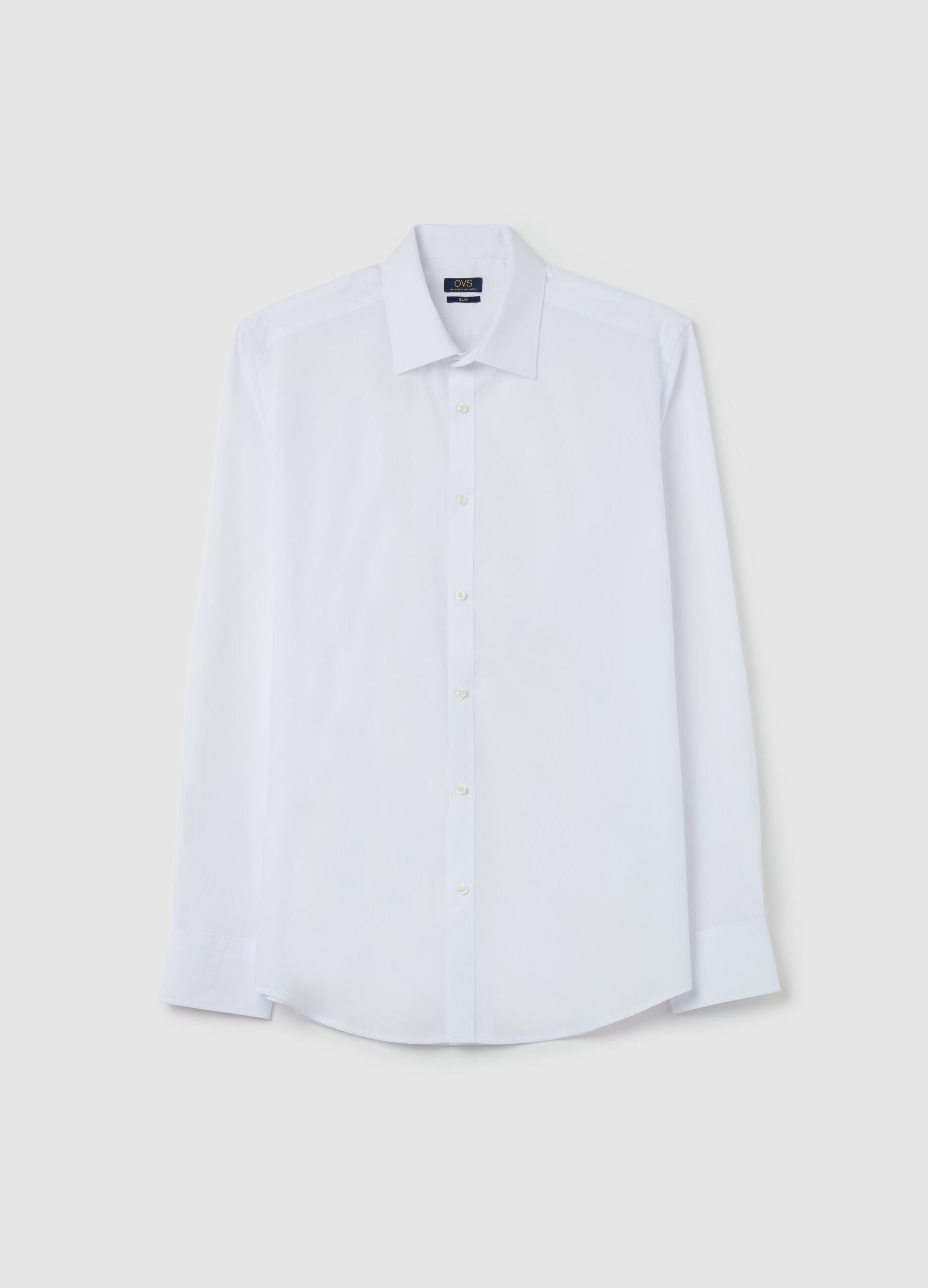 Slim-fit easy-iron shirt