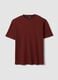 Red pure cotton short-sleeve T-shirt, relaxed fit_0