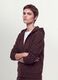 Brown cotton-blend regular-fit hoodie_0