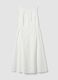 White pure cotton dress with boat neckline_4