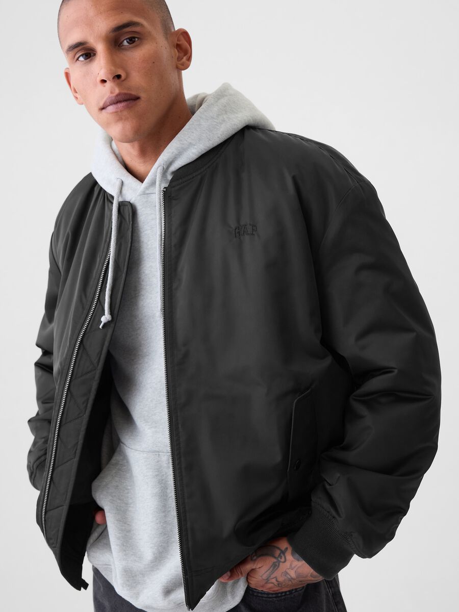 Bomber in nylon full-zip_0