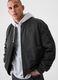 Full-zip bomber jacket in nylon_0