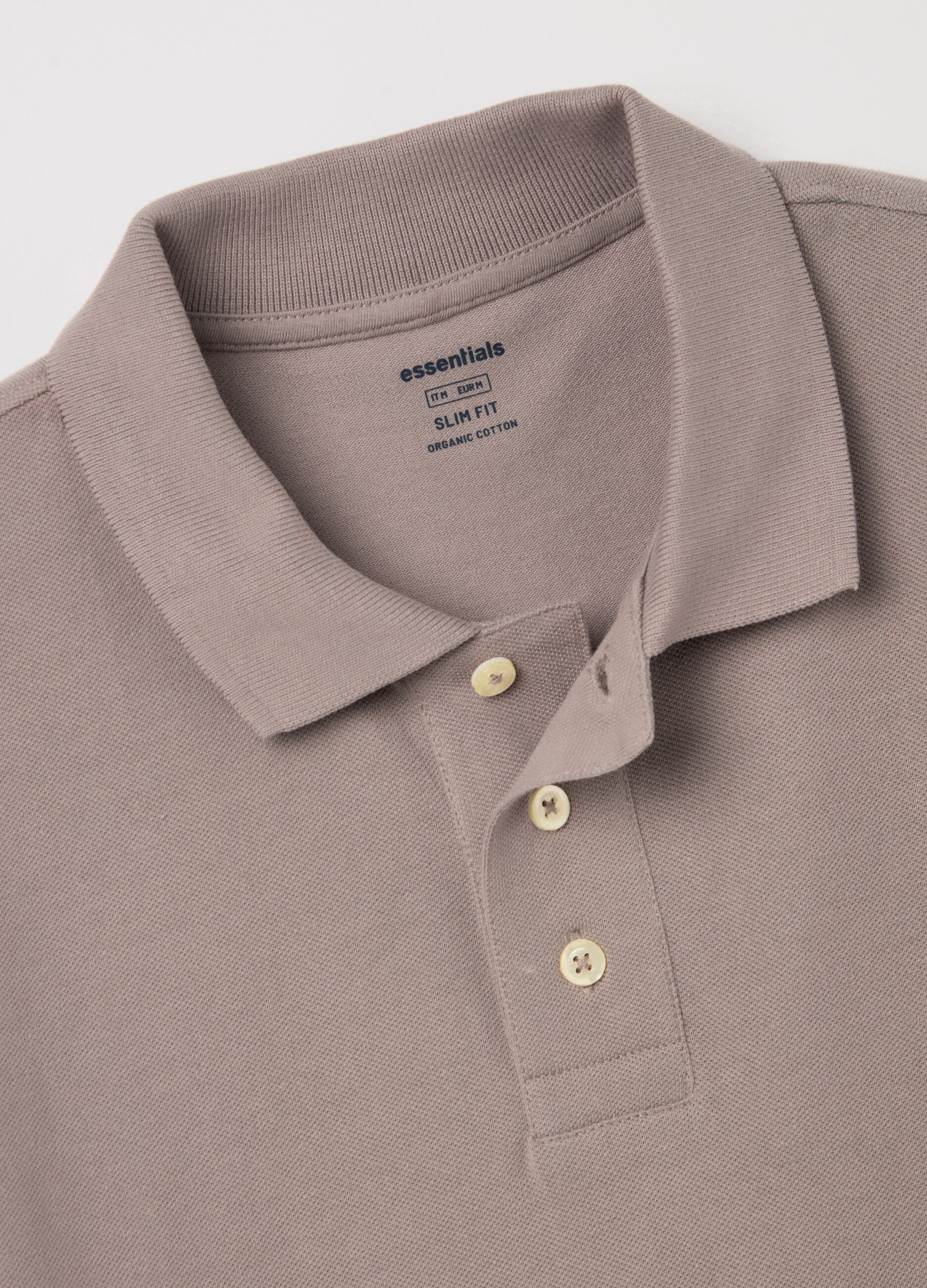Polo shirt in organic cotton piquet