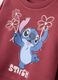 Red cotton-blend jogging set with sweatshirt and Lilo & Stitch print_3