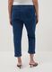 Slim fit blue stretch cotton blend trousers_2