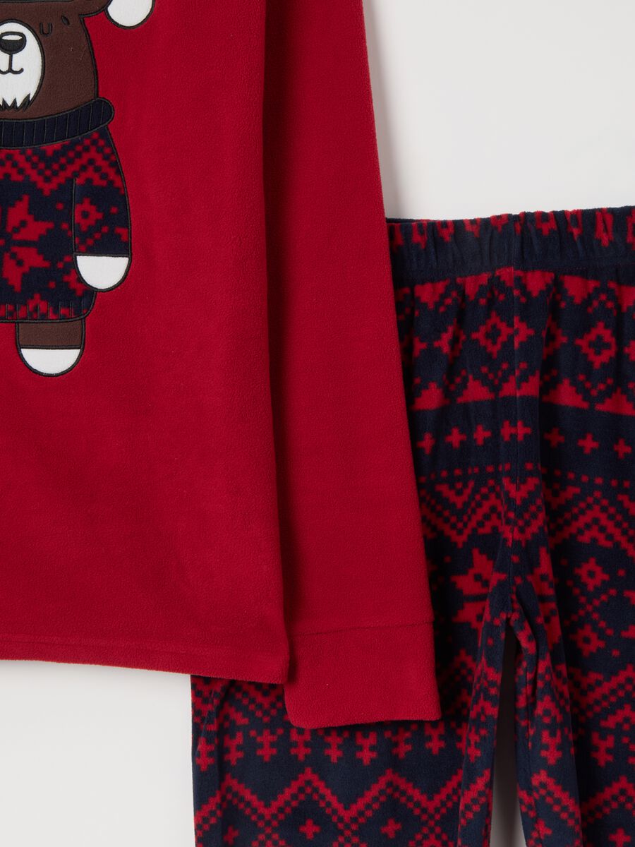 Multicolour regular fit pyjamas with Christmas motif_5