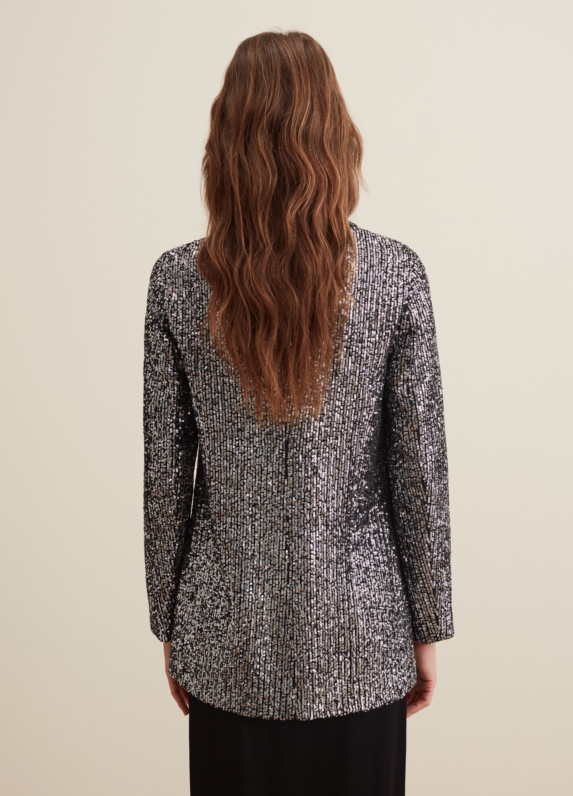 Blazer doppiopetto con paillettes_3