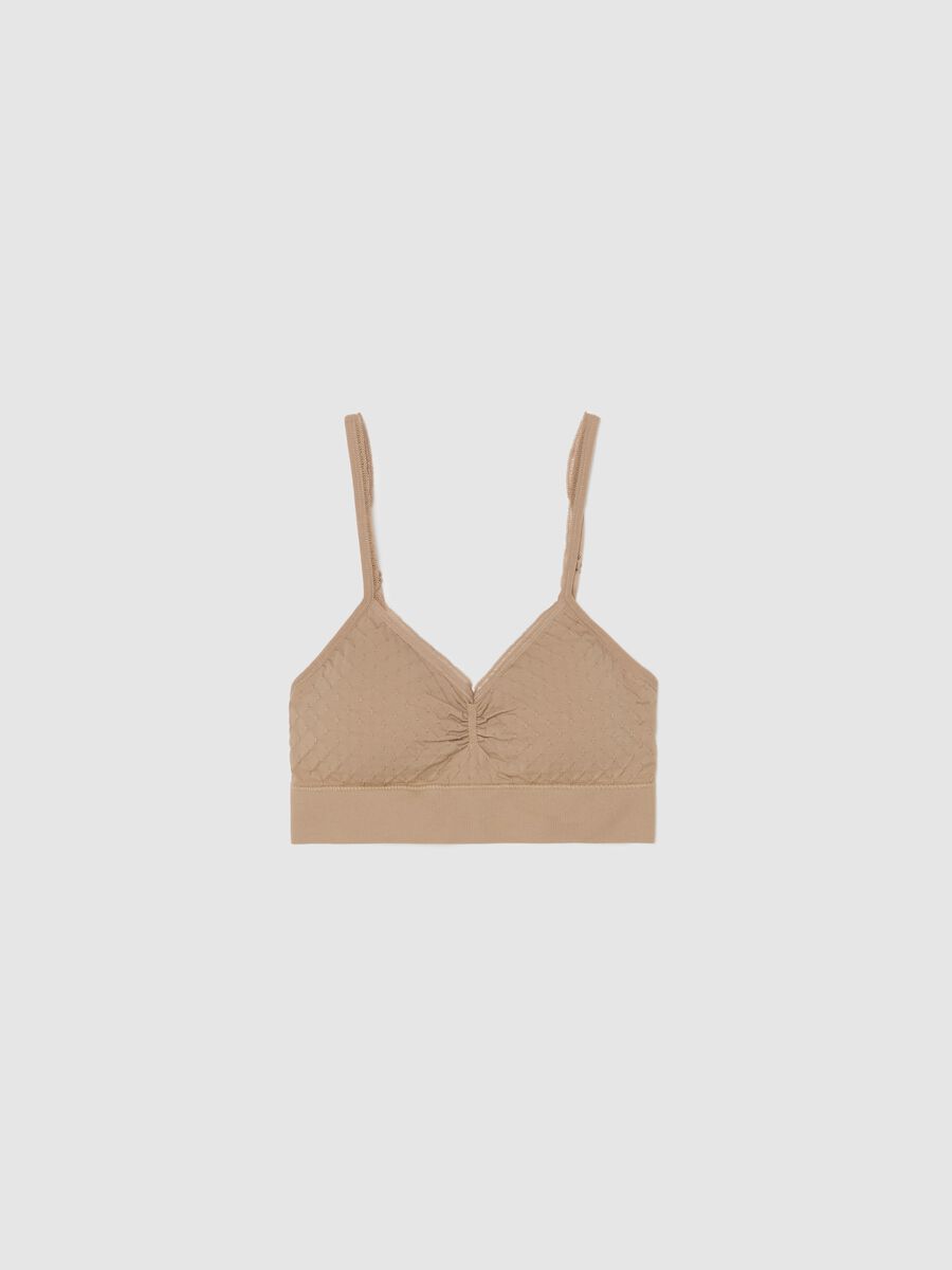 Microfibre bralette with dobby weave_4