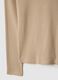 Men's Long Sleeve Beige Pure Cotton Regular Fit T-shirt_5