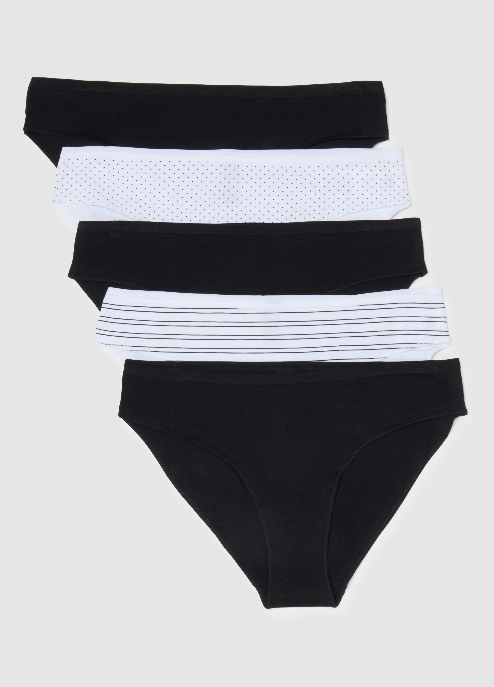 Multipack of stretch cotton multicolour regular fit briefs