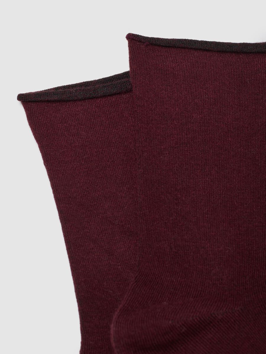 Short red stretchy socks_2