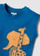 Blue organic cotton vest top with print_2