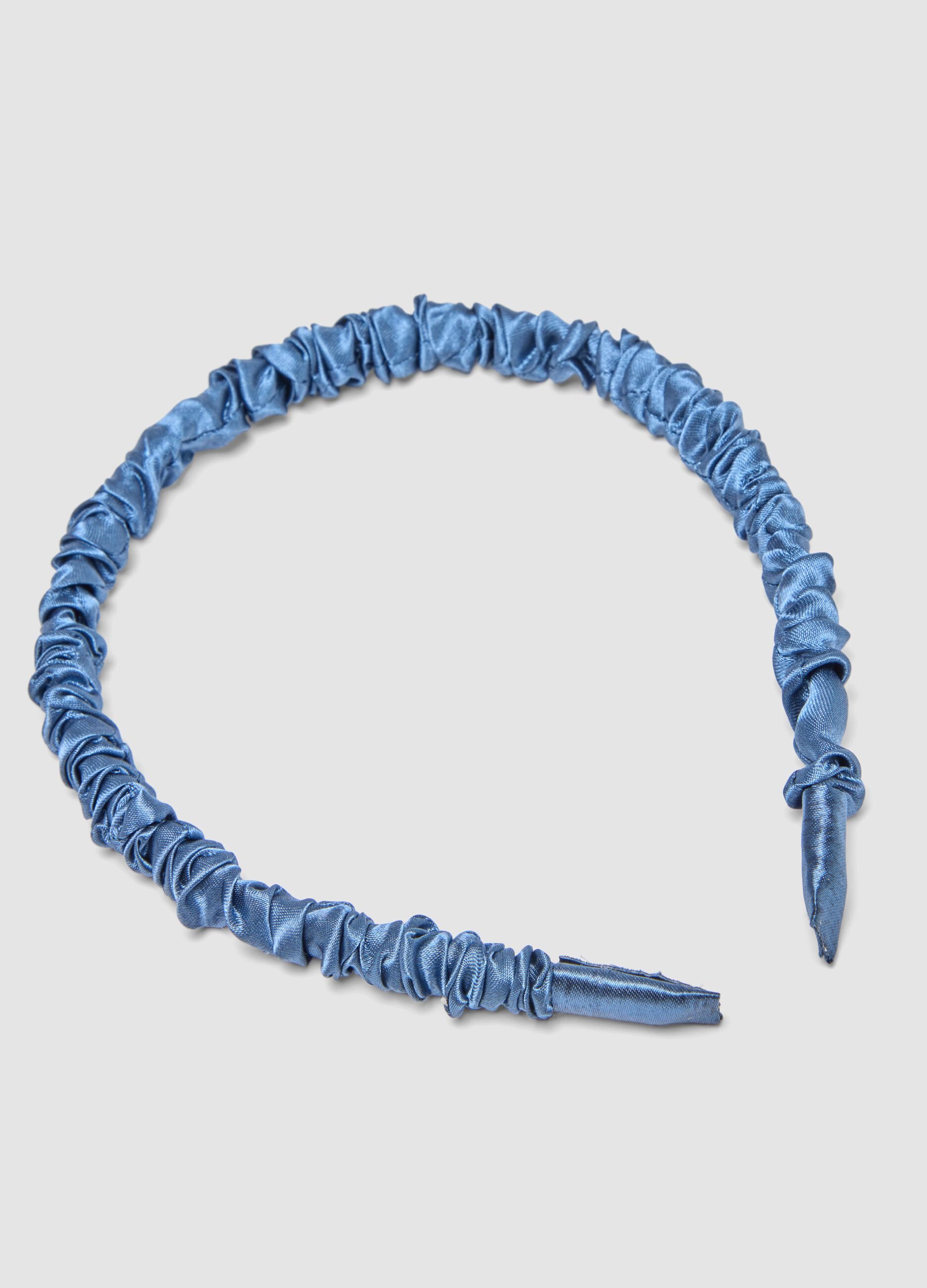 SINCERELY HAIR Blue Satin Headband