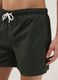 Green regular-fit swim shorts with drawstring_3