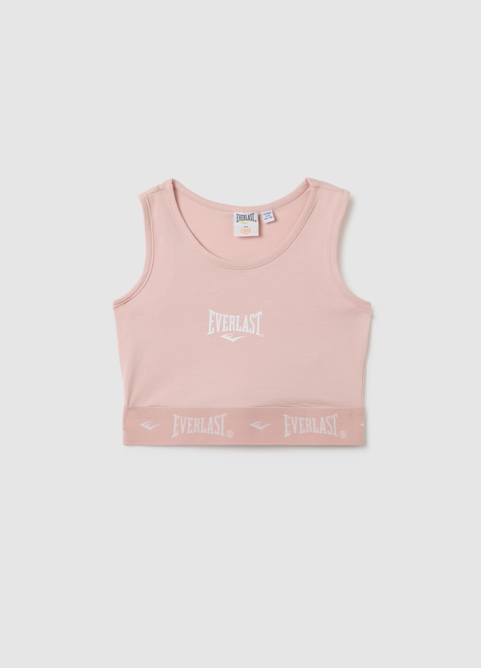 Girl's pink cotton top with regular fit