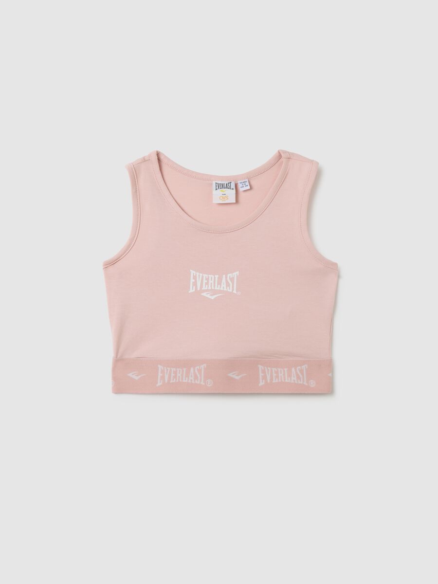 Girl's pink cotton top with regular fit_0