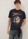 Black 2Pac print T-shirt in pure cotton, relaxed fit_0