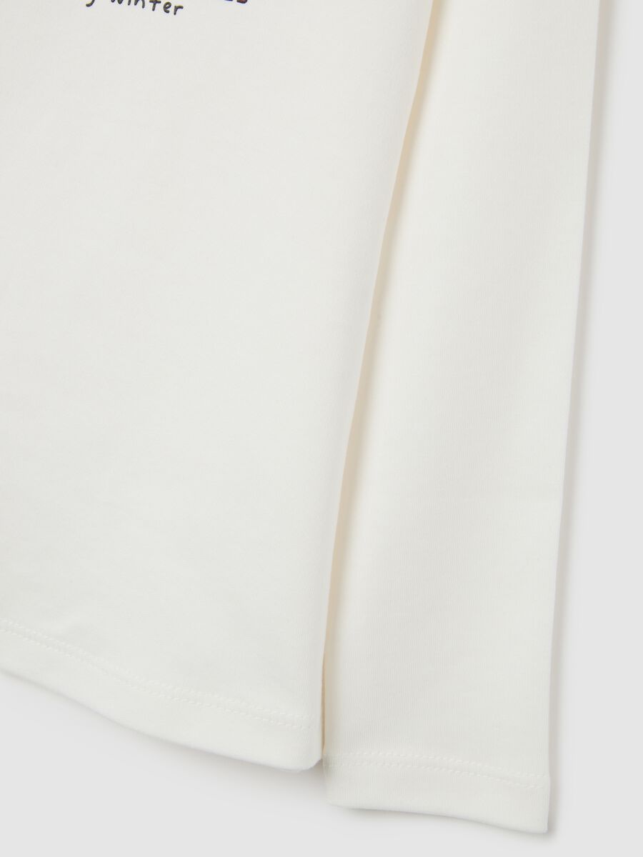 Girls' pure cotton white regular fit top_3