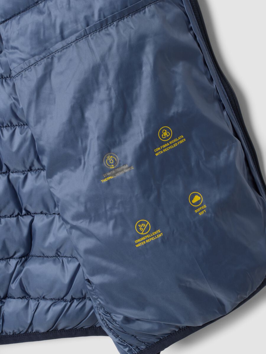 Blue Ultralight Padded Gilet with Zip_5