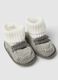 Multicolour newborn booties in pure cotton_2